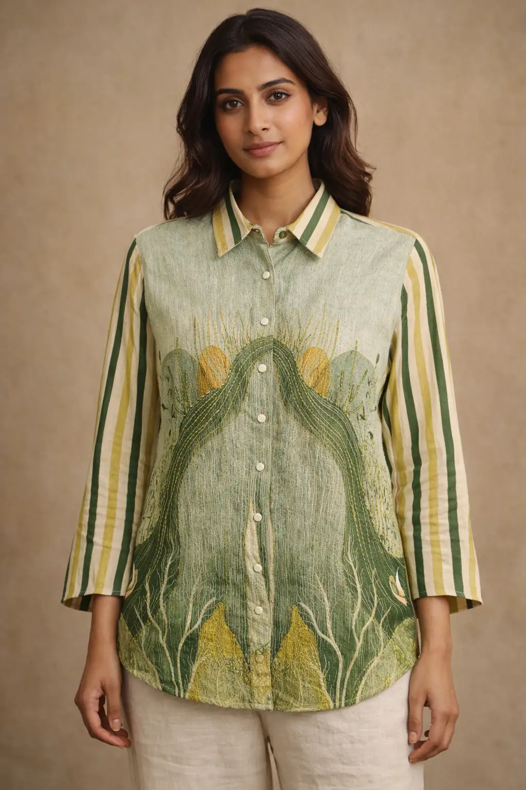 Rabistha Sage Harmony Handcrafted Co-Ord Set