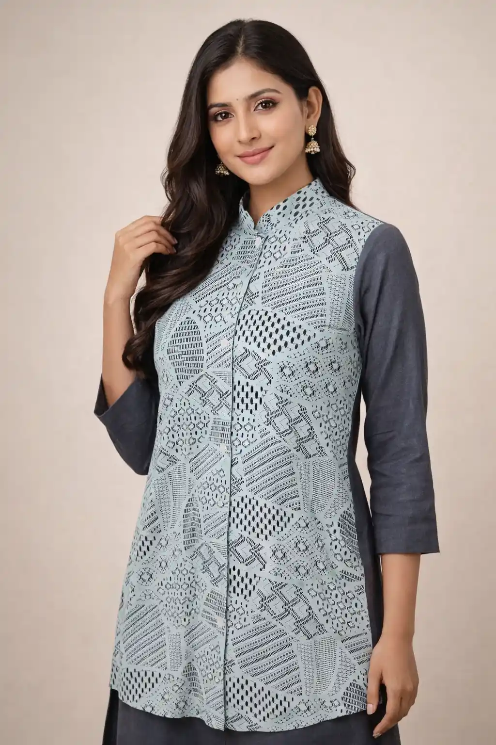 Slate Blue Panel Co-Ord Set