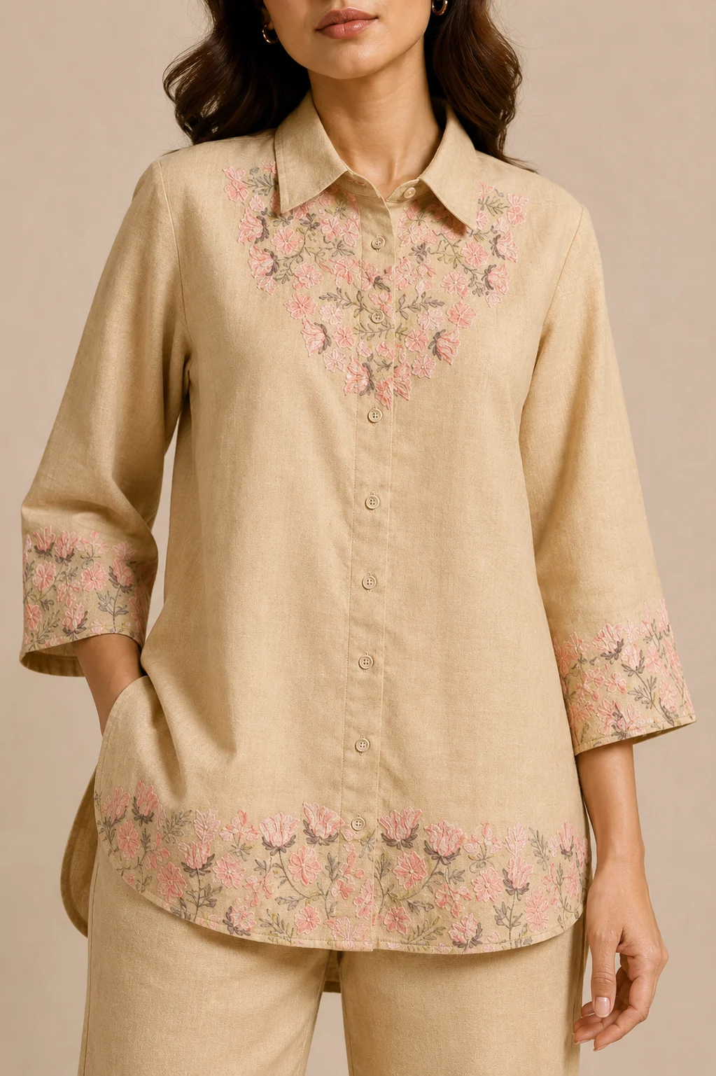 Rabistha Sand Blossom Minimal Co-Ord Set